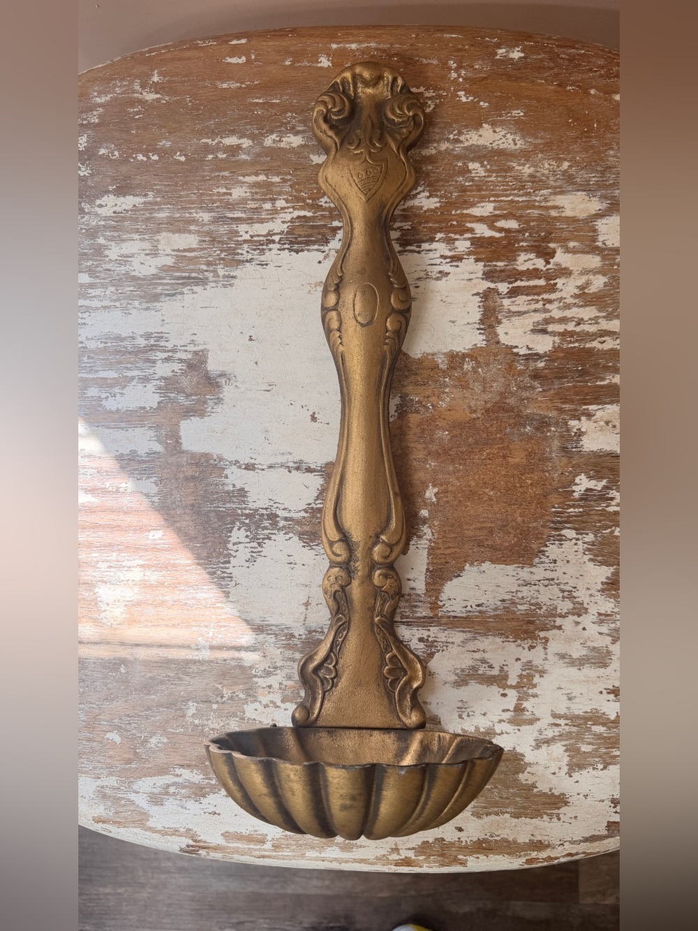 Vintage Gold Ornate Wall Spoon Hook